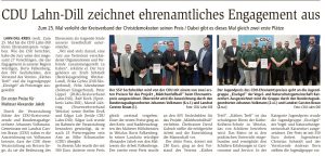 Gruppenfoto nach der Ehrung für unsere Jugendarbeit beim CDU Ehrenamtspreis